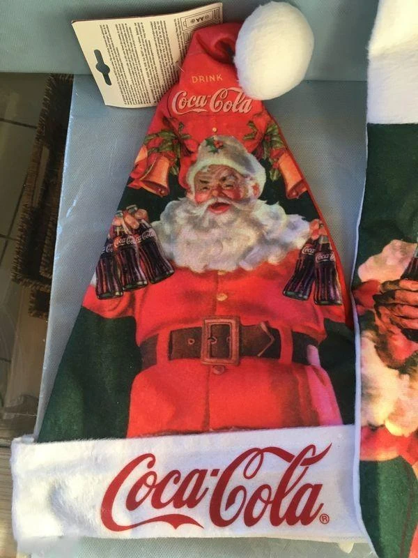 Coleção Coca-Cola natal: gorro + bota de natal luminosa xxl - novos – photo 3